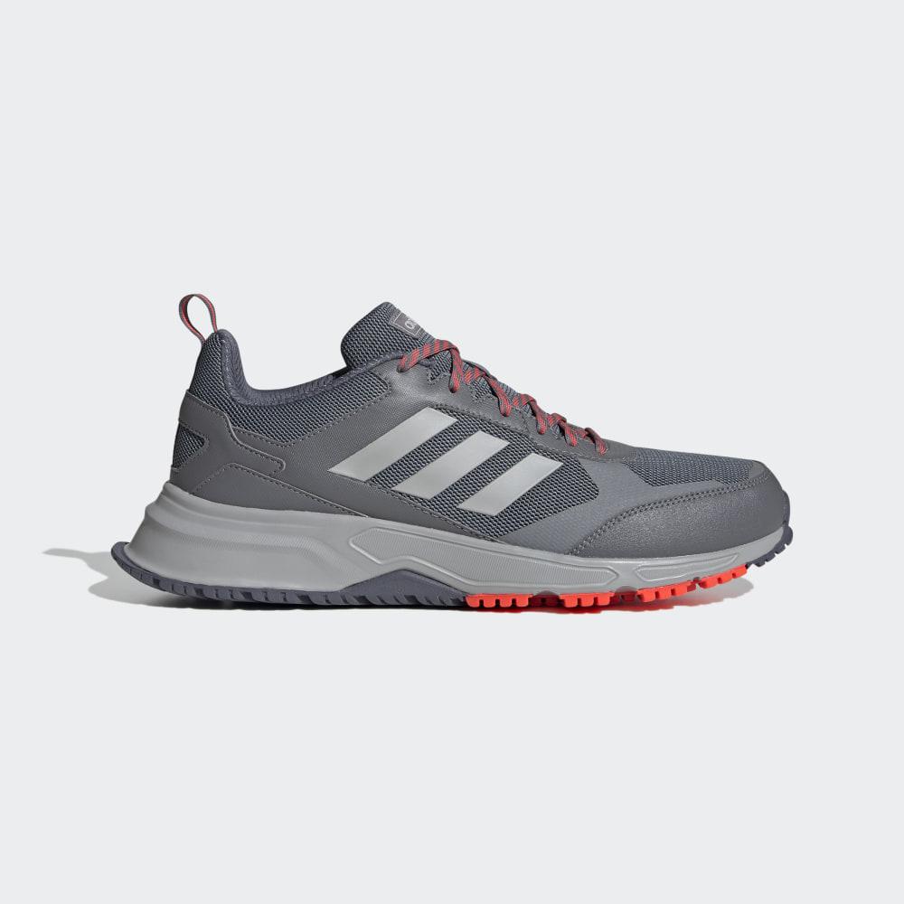 Adidas Men's Rockadia Trail 3.0 Running Shoes Grey/Red Ireland EG3470